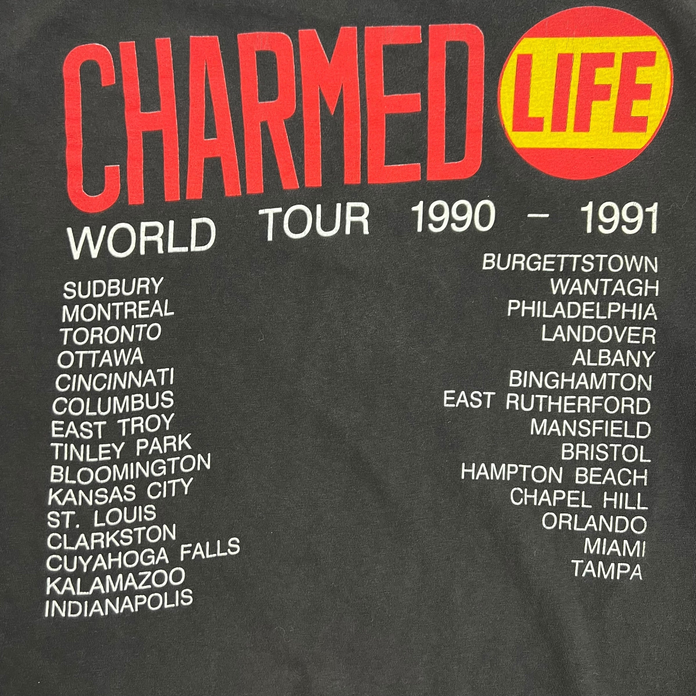 1990 Billy Idol Charmed Life Black Tour T-Shirt