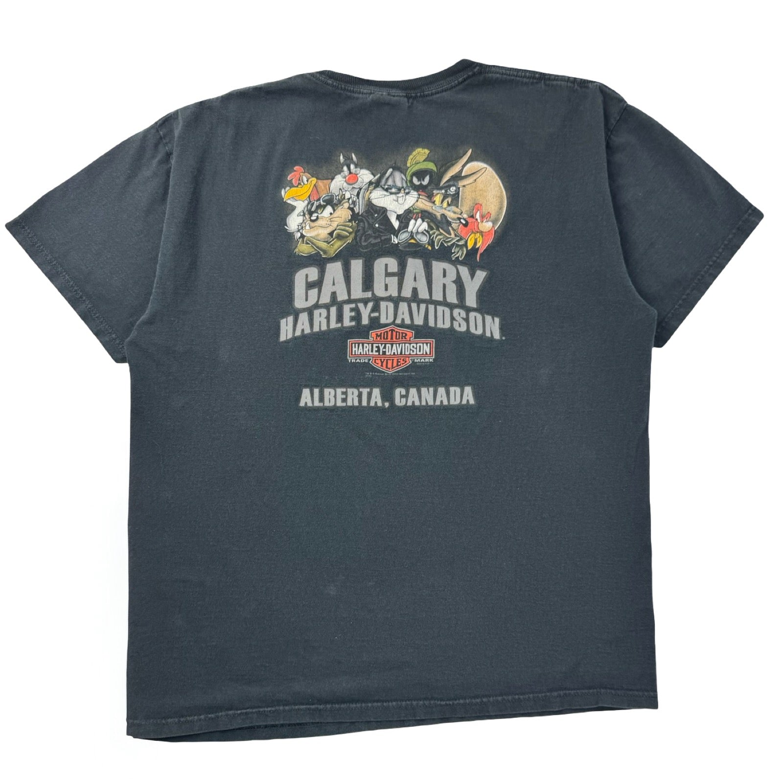 Harley Davidson Looney Tunes Calgary Alberta T-Shirt