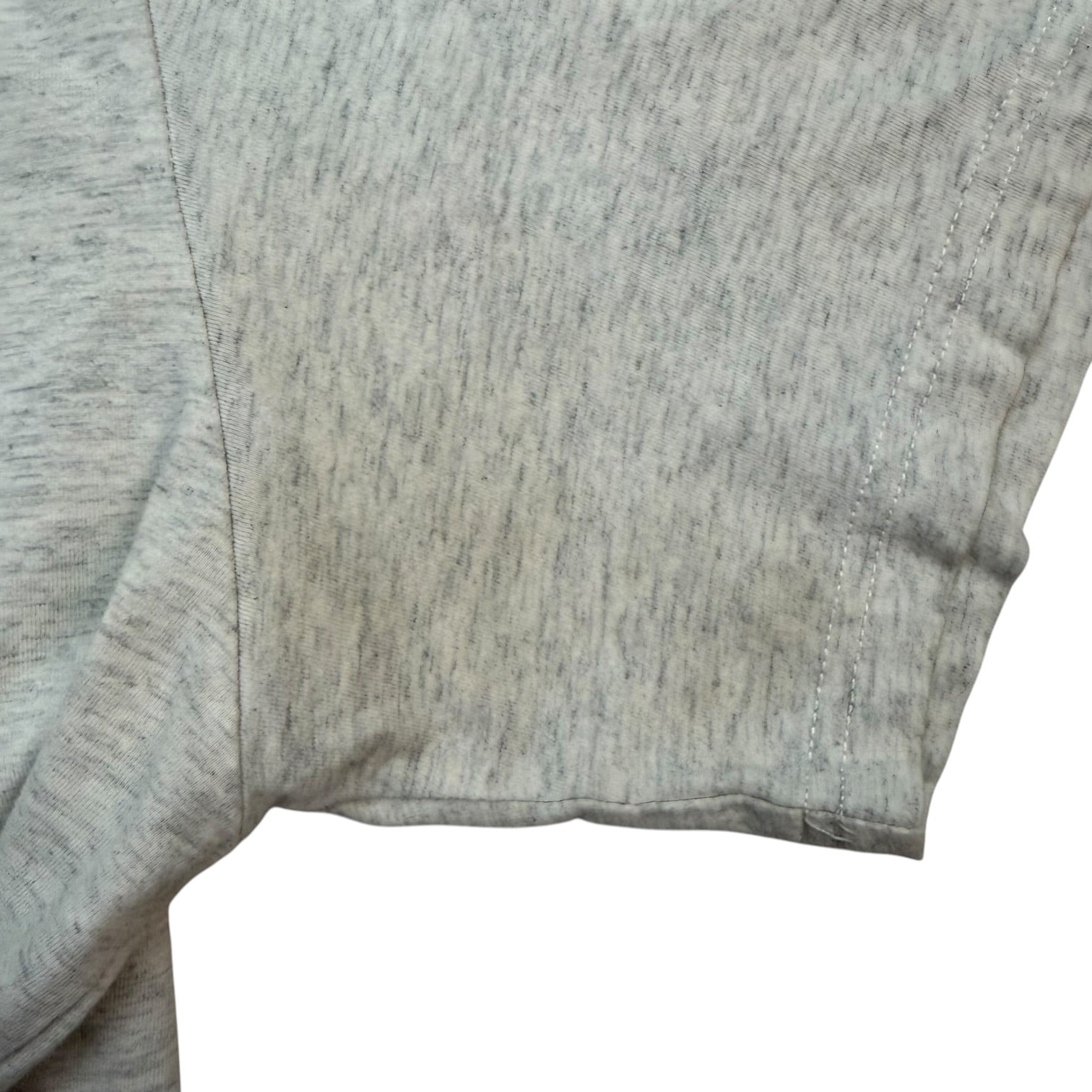(W) Stussy Juno Boxy Mock Neck Crop Tee Heather Grey