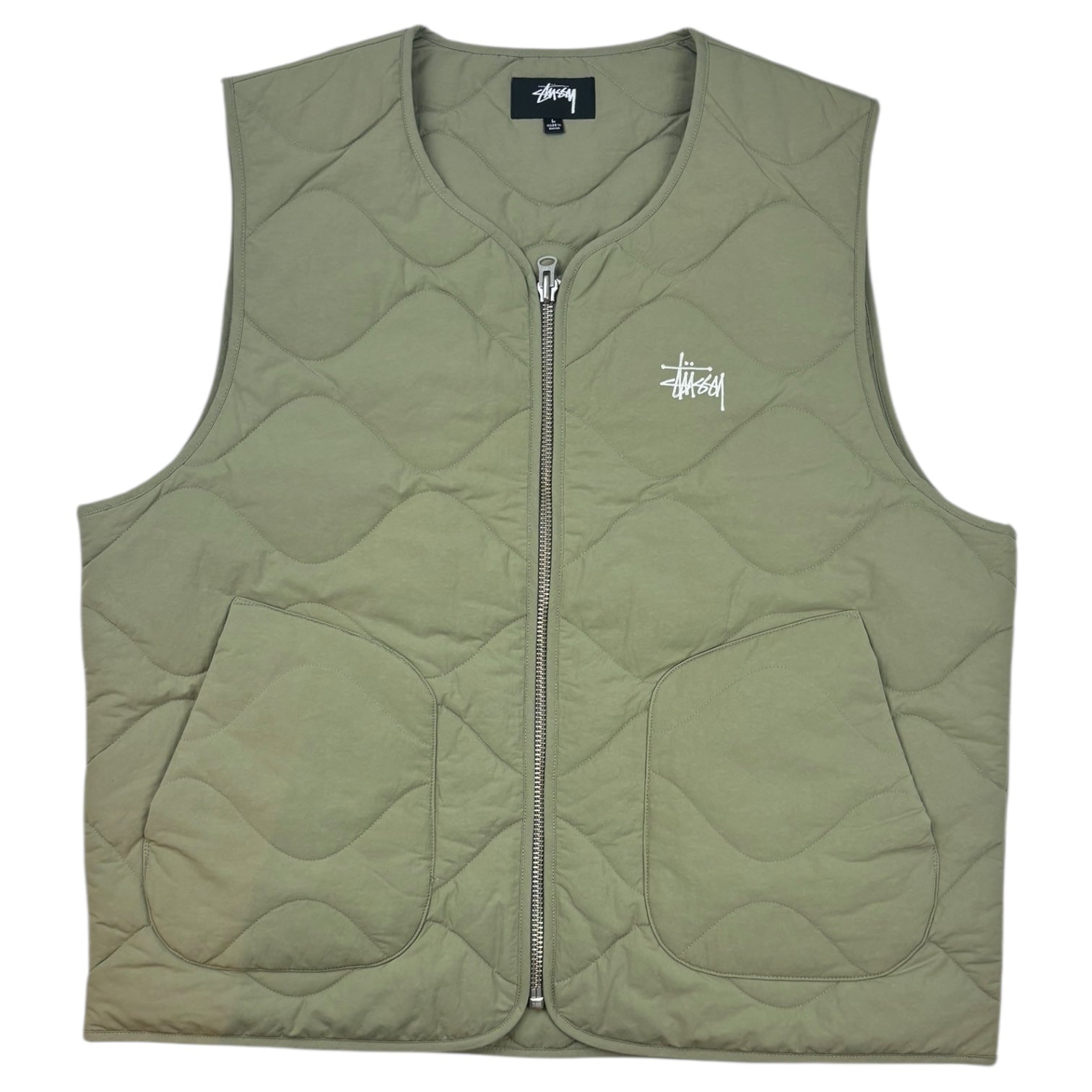 Stussy Recycled Nylon Liner Vest Coyote