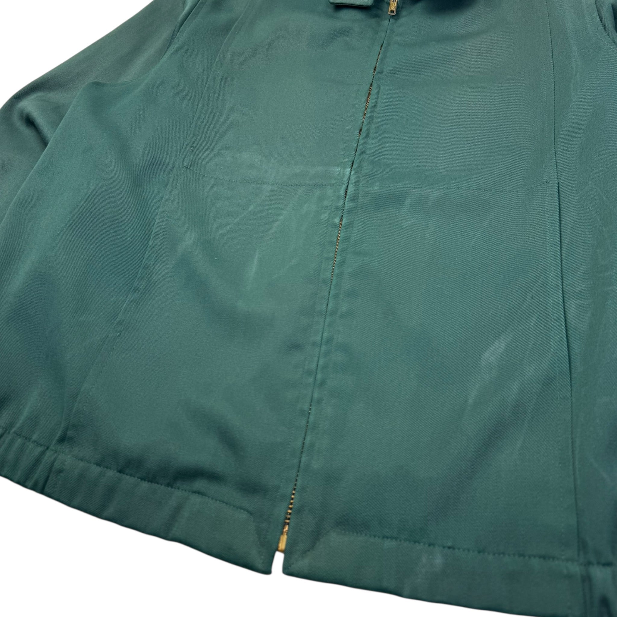 Vintage Paneled Hidden Pocket Light Jacket Forest