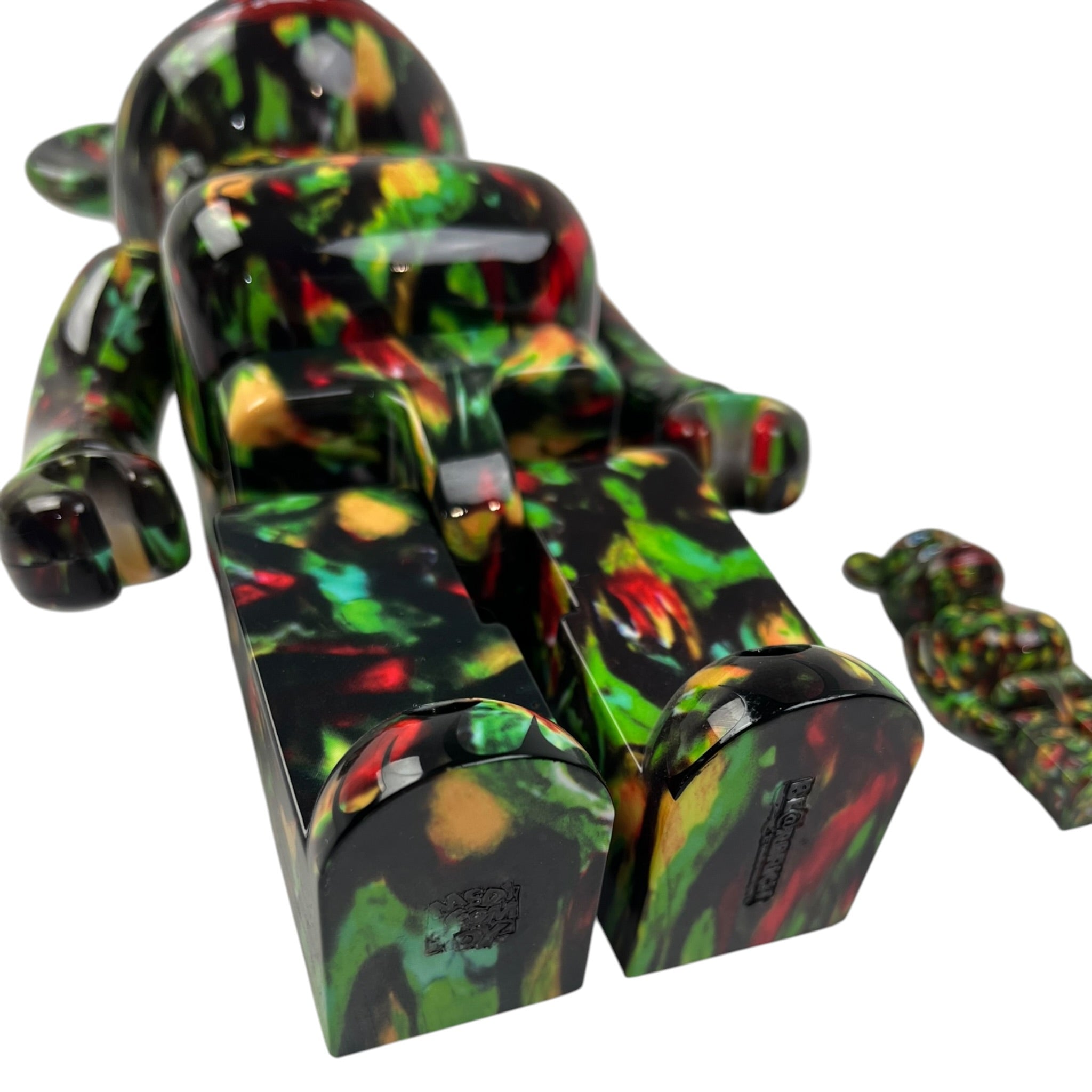 Bearbrick Nagnagnag 100% + 400% 4 Eyes Green