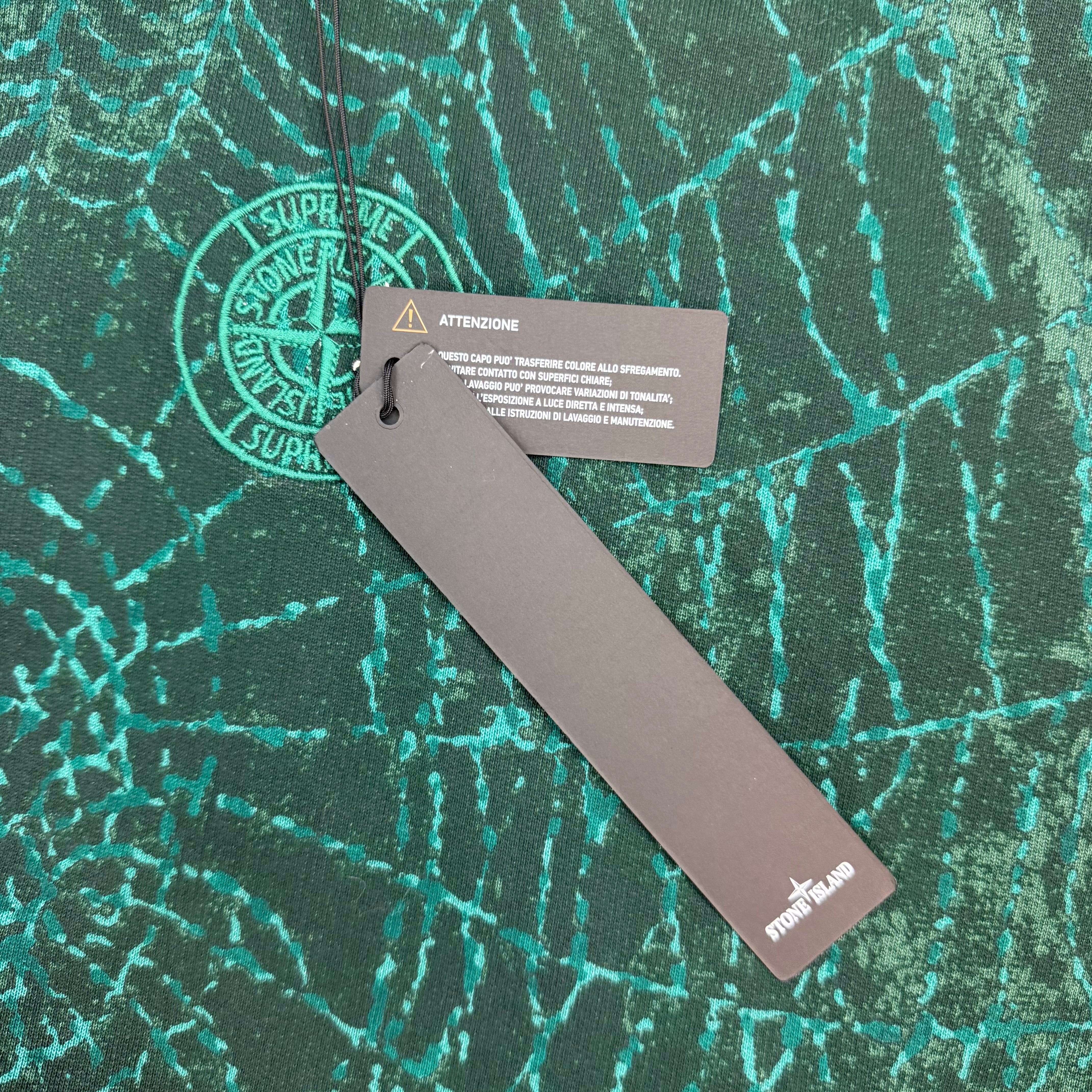 FW23 Stone Island X Supreme Hooded Sweatshirt Dark Green