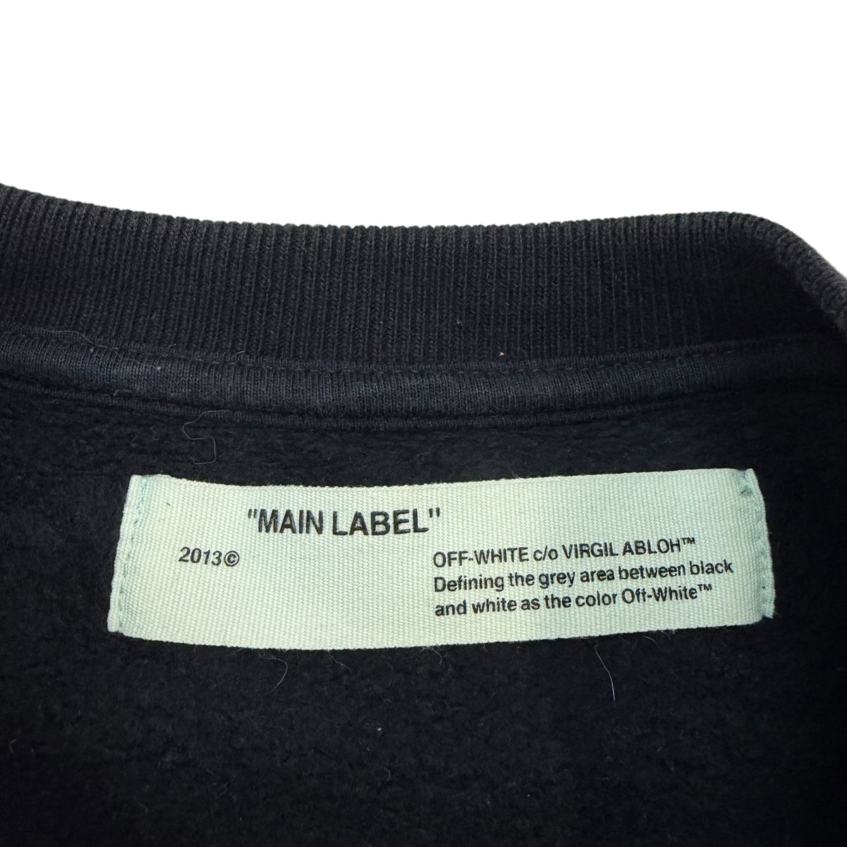 Off-White Galaxy Brushed Crewneck Black