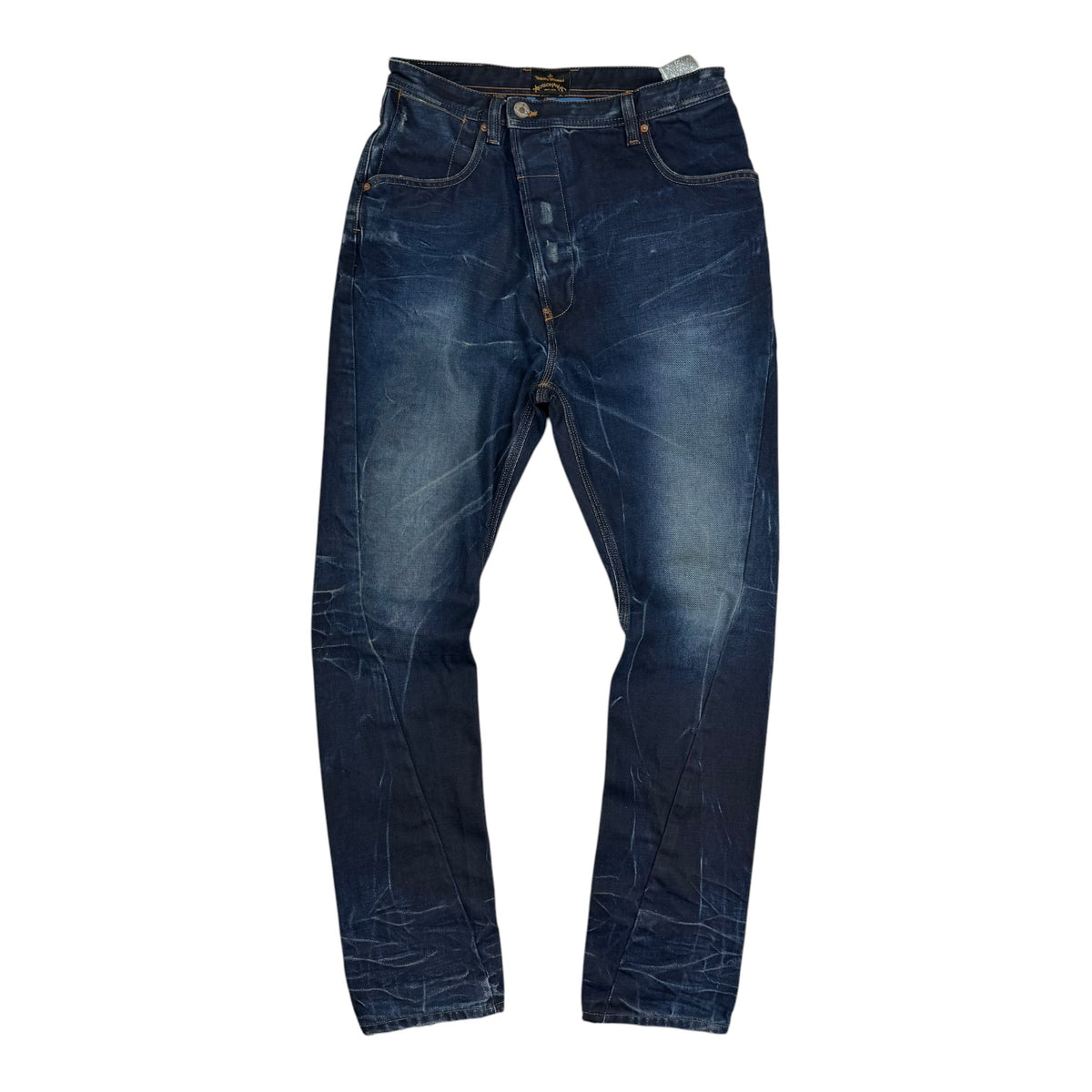 Vivienne Westwood Anglomania x Lee Banana Twist Leg Pants Indigo