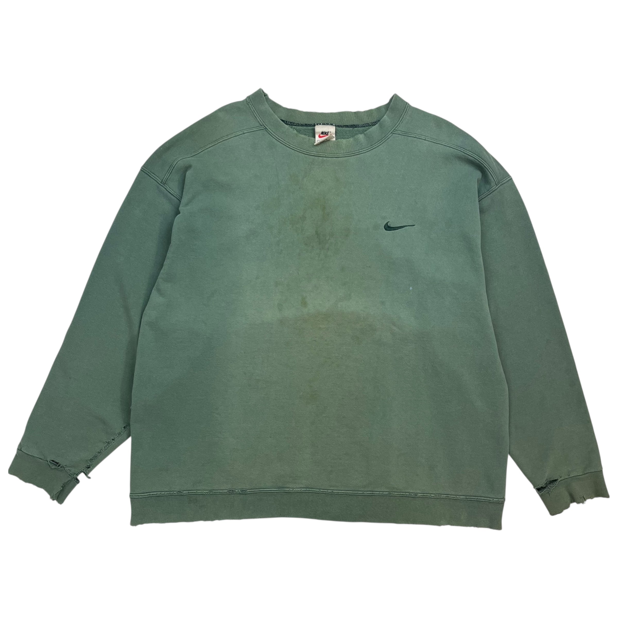 Vintage Thrashed Nike Crewneck Green