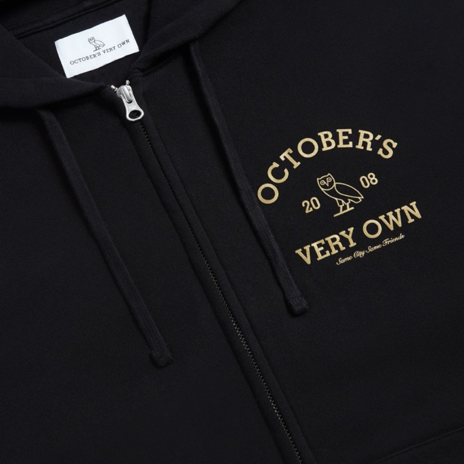 OVO Collegiate Full-Zip Hoodie Black