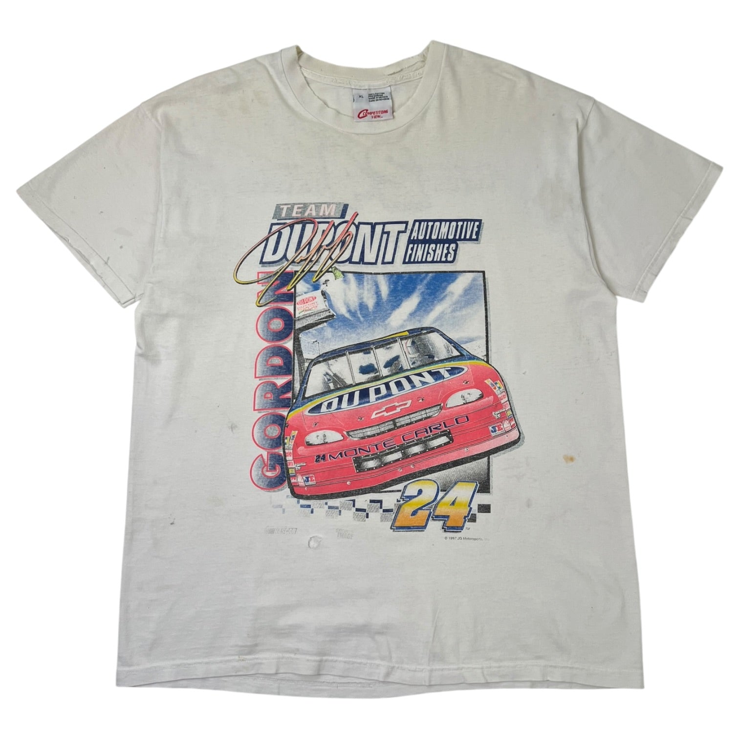 Vintage 1997 Jeff Gordon Team Dupont T-Shirt White