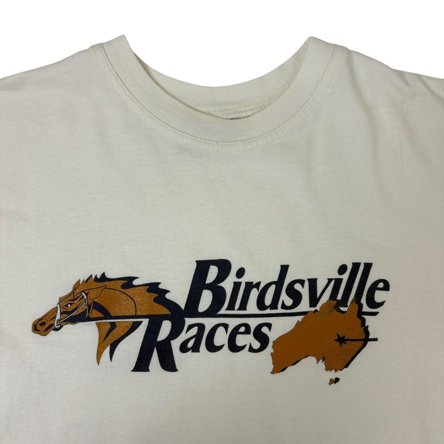 Vintage “Birdsville Races” Equestrian T-Shirt White