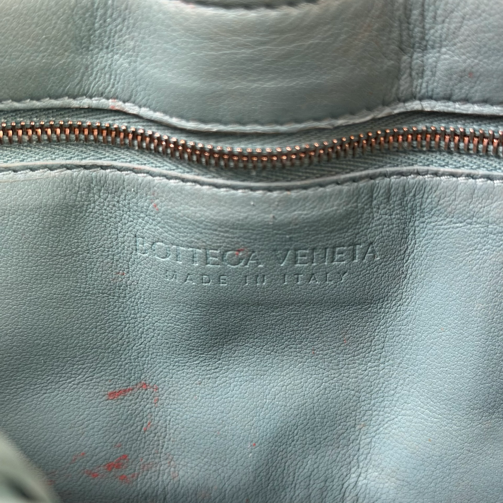 (W) Bottega Venenta Leather Padded Cassette Bag Linoleum