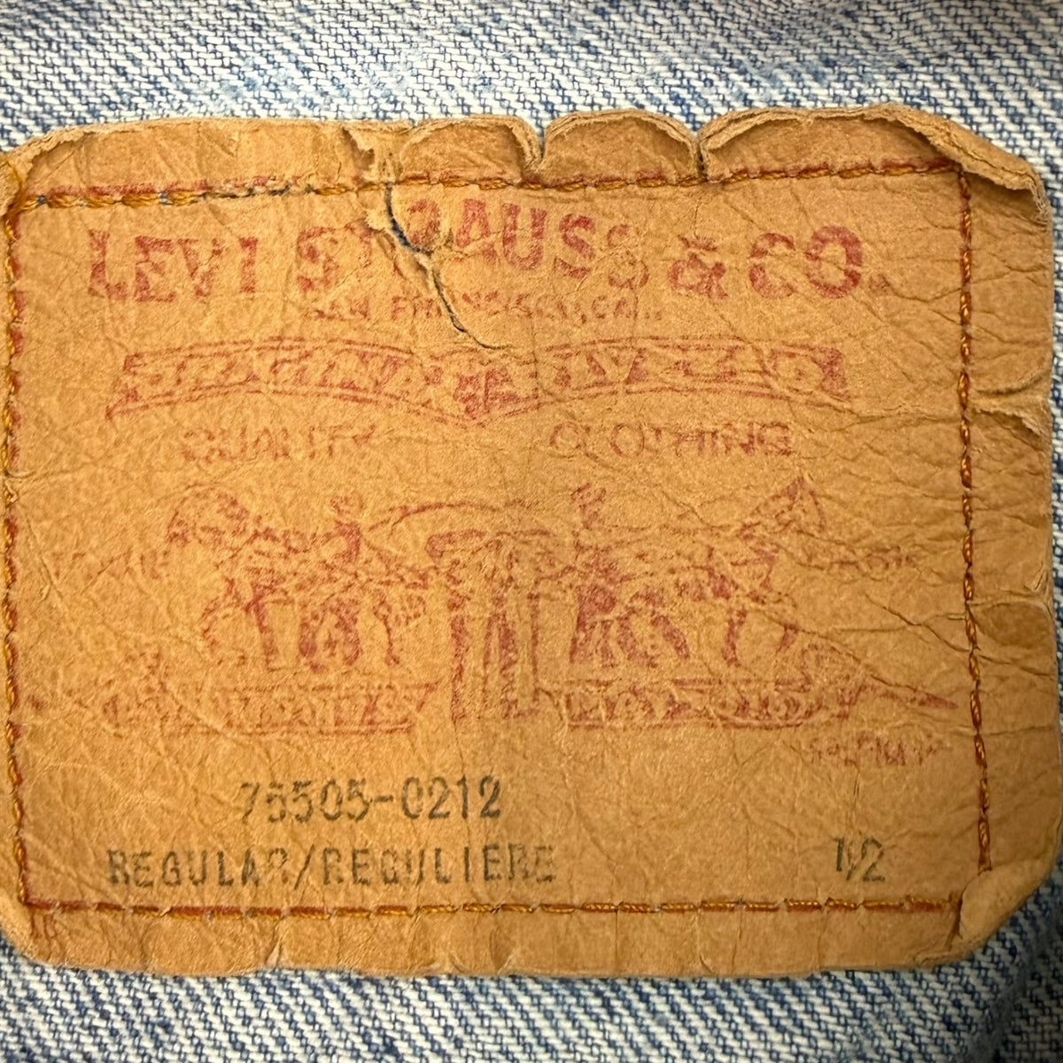 Vintage Levi’s Orange Tab Denim Button Up Jacket Light Wash