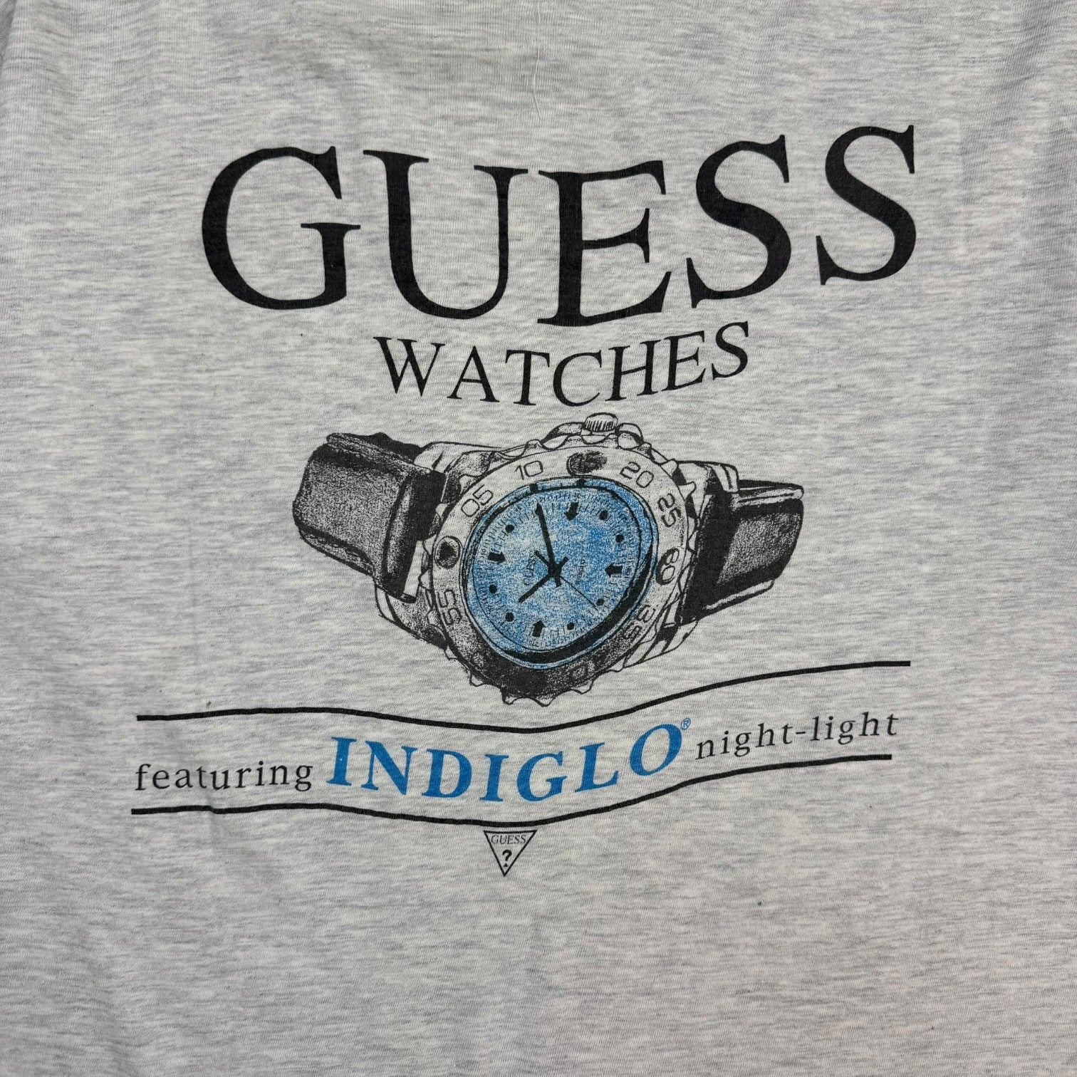Vintage Guess Watches Tee Grey