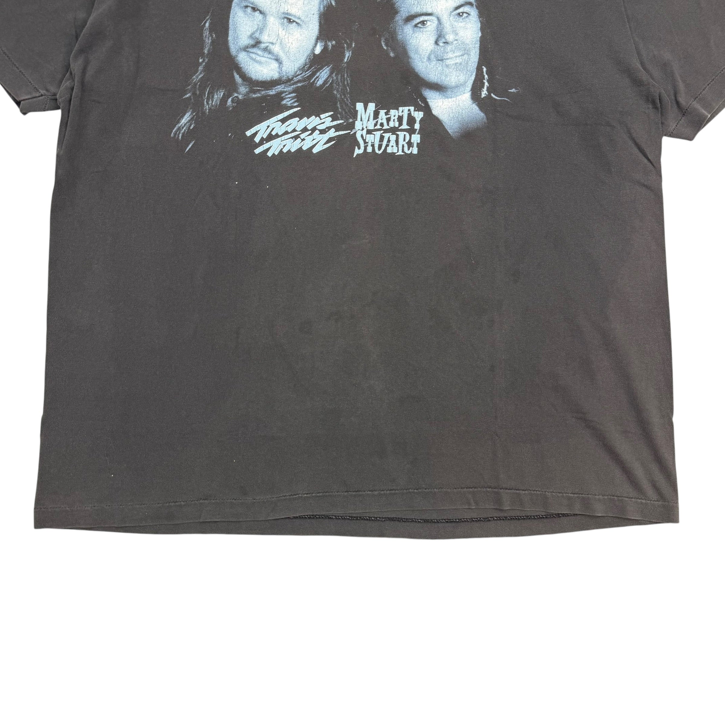 1996 Double Trouble Tour Travis Tritt & Marty Stuart Tee Black