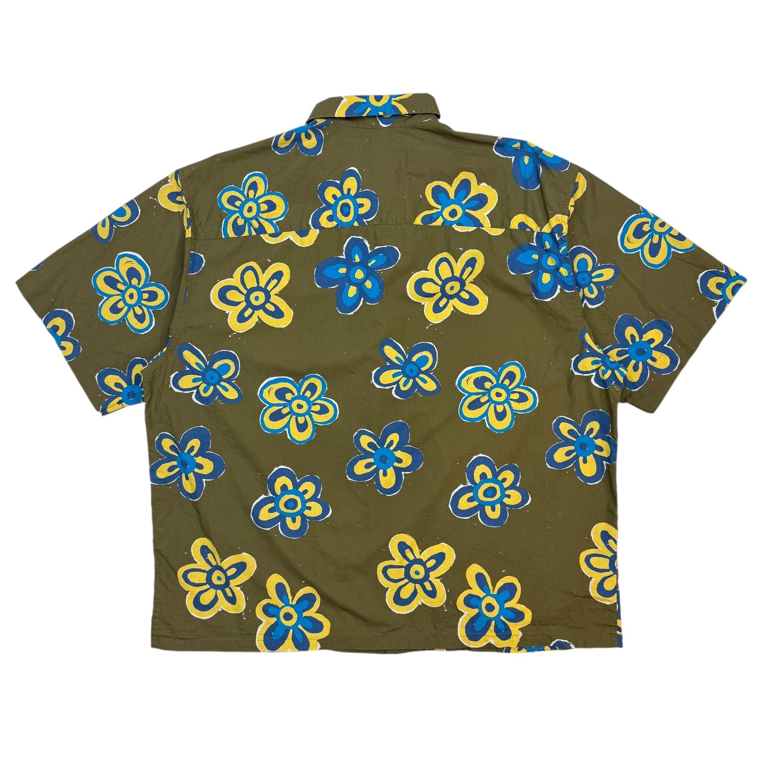 Marni x Uniqlo All Over Print Button Up Shirt Khaki
