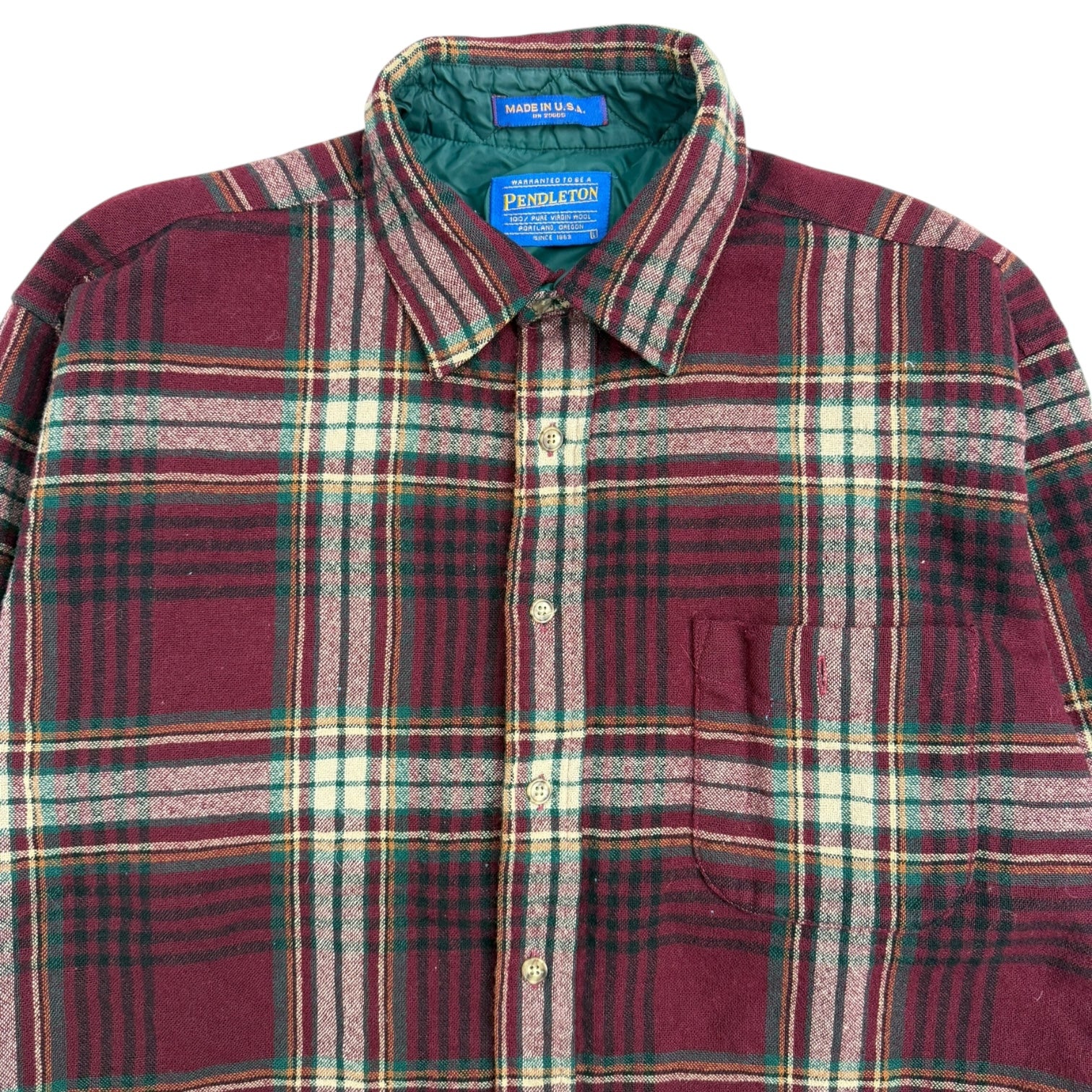 Vintage Pendleton Button Up Flannel Red