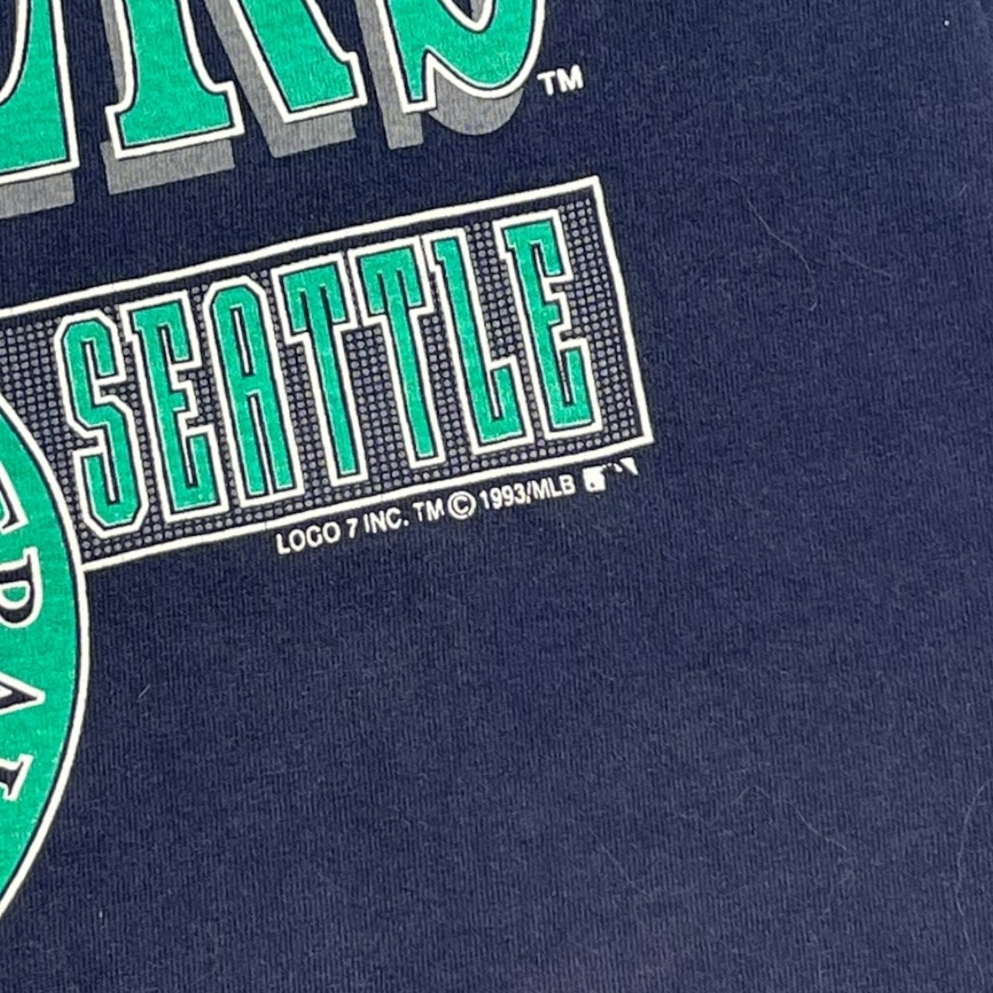 1993 Seattle Mariners Crewneck T-Shirt Navy