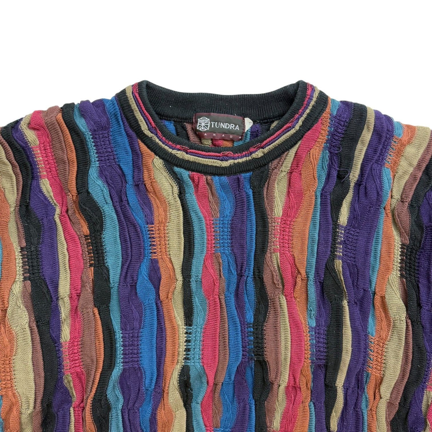 Vintage Tundra Cable Knit Sweater Multicolour