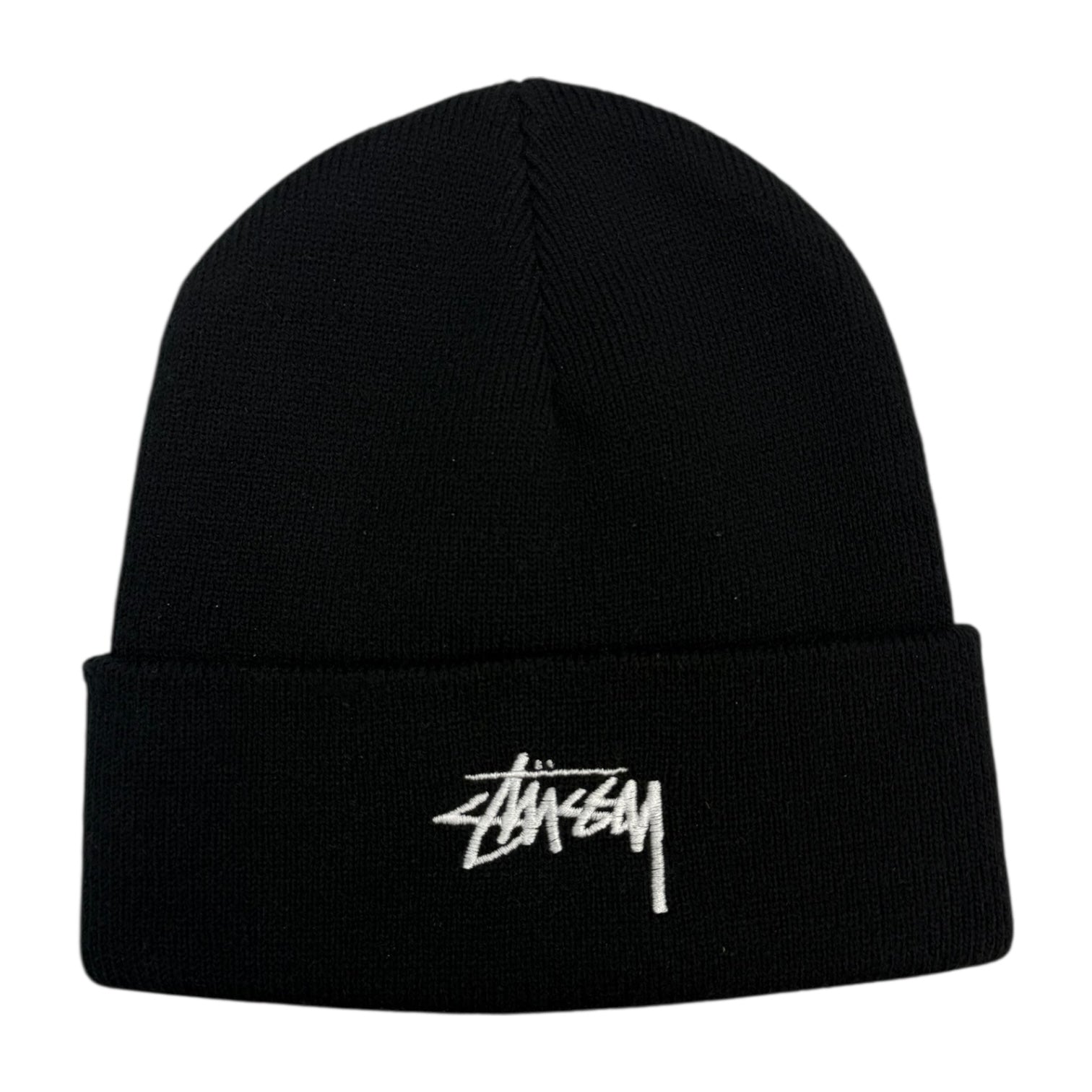 Stussy Stock Logo Made In USA Beanie Black