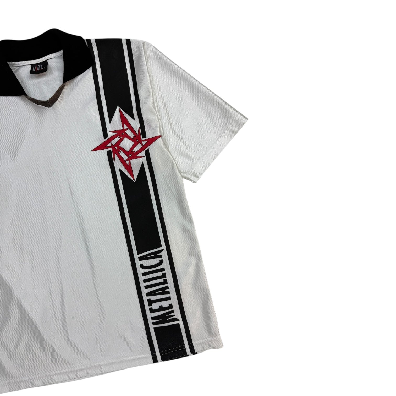 Vintage Metallica Soccer Jersey White