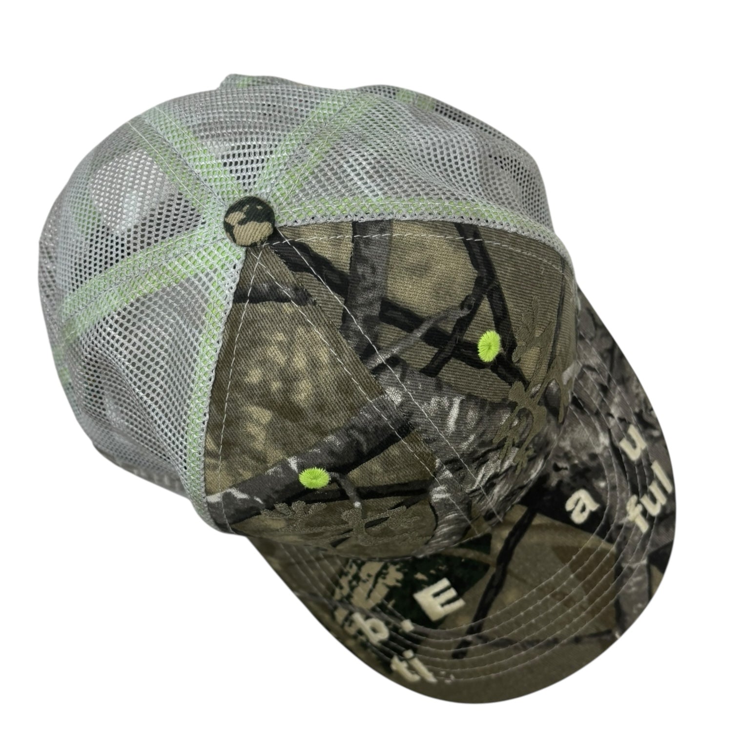 b.Eautiful Biyu SnapBack Trucker Hat Peak Camo