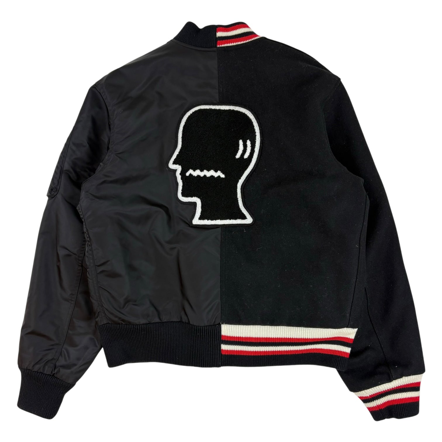 Brain Dead Split Varsity Jacket Black