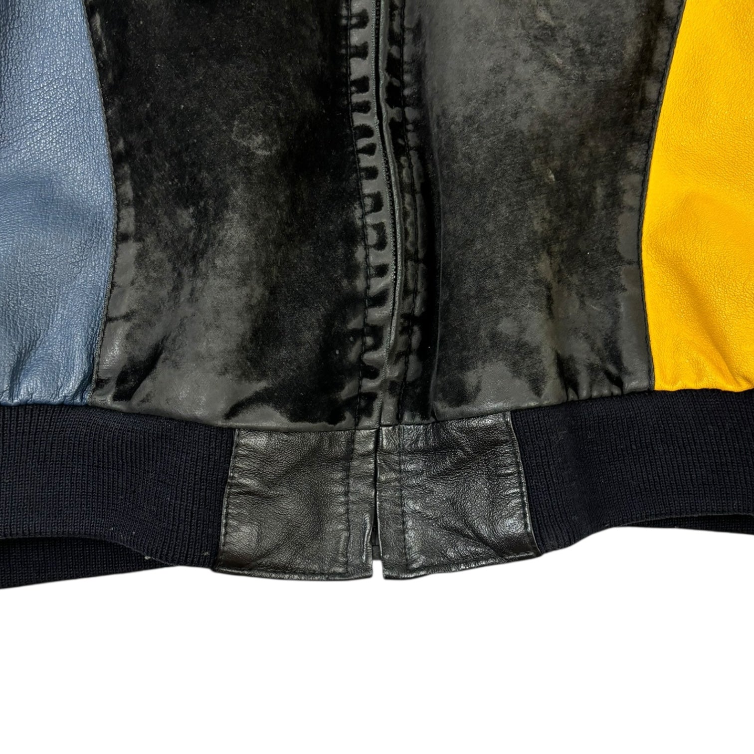 Vintage Speedo University of Michigan Wolverines Suede Leather Jacket Black