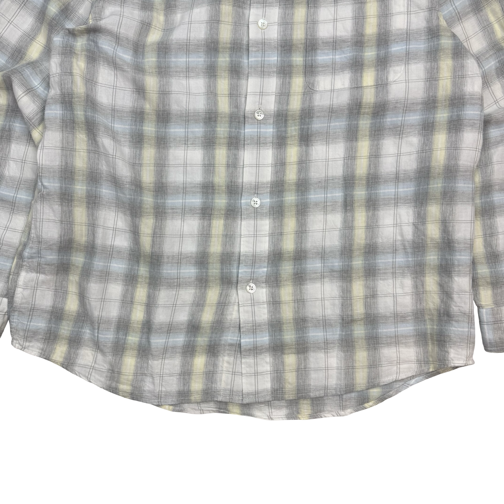 Stussy Beach Plaid Shirt Off White