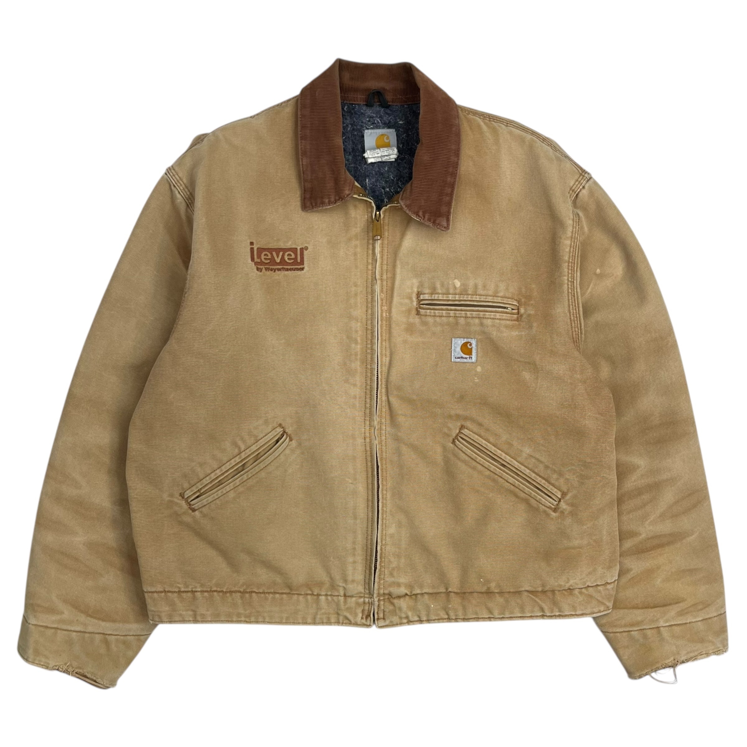 Vintage Carhartt Detroit Blanket Lined Jacket Tan