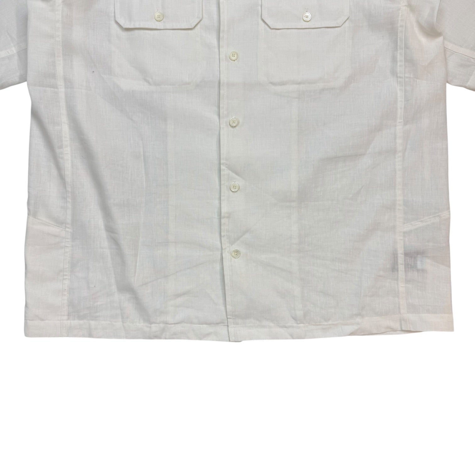 Haven Camp Collar Button Up Shirt White