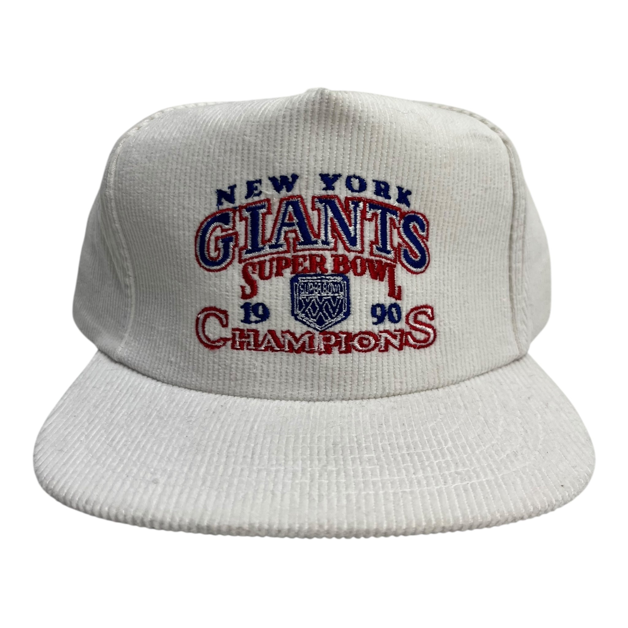 1990 New York Giants Super Bowl Champions Corduroy Ted Fletcher Hat