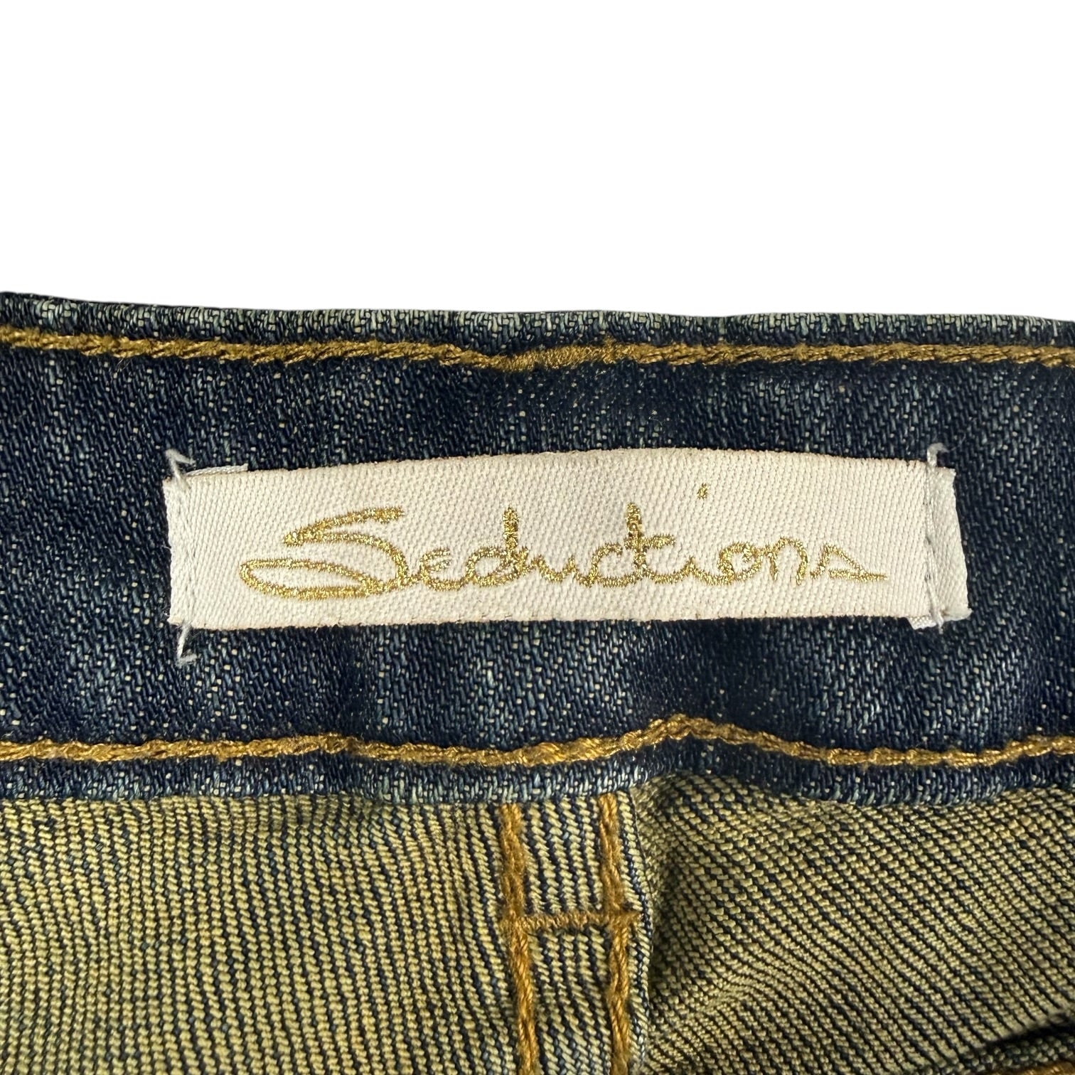 (W) Vintage Seductions Denim Pants Dark Wash