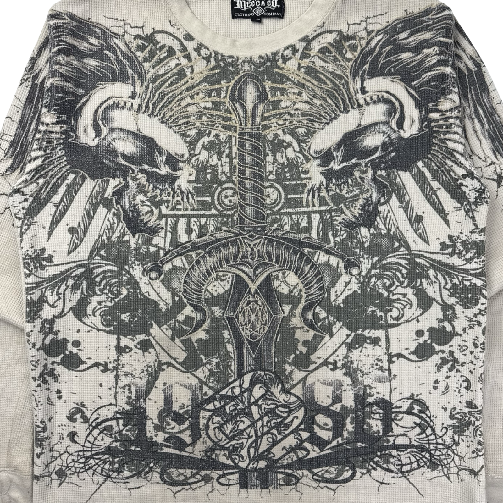 Vintage Y2K Mecca Jeans. Cyber Thermal Longsleeve Shirt