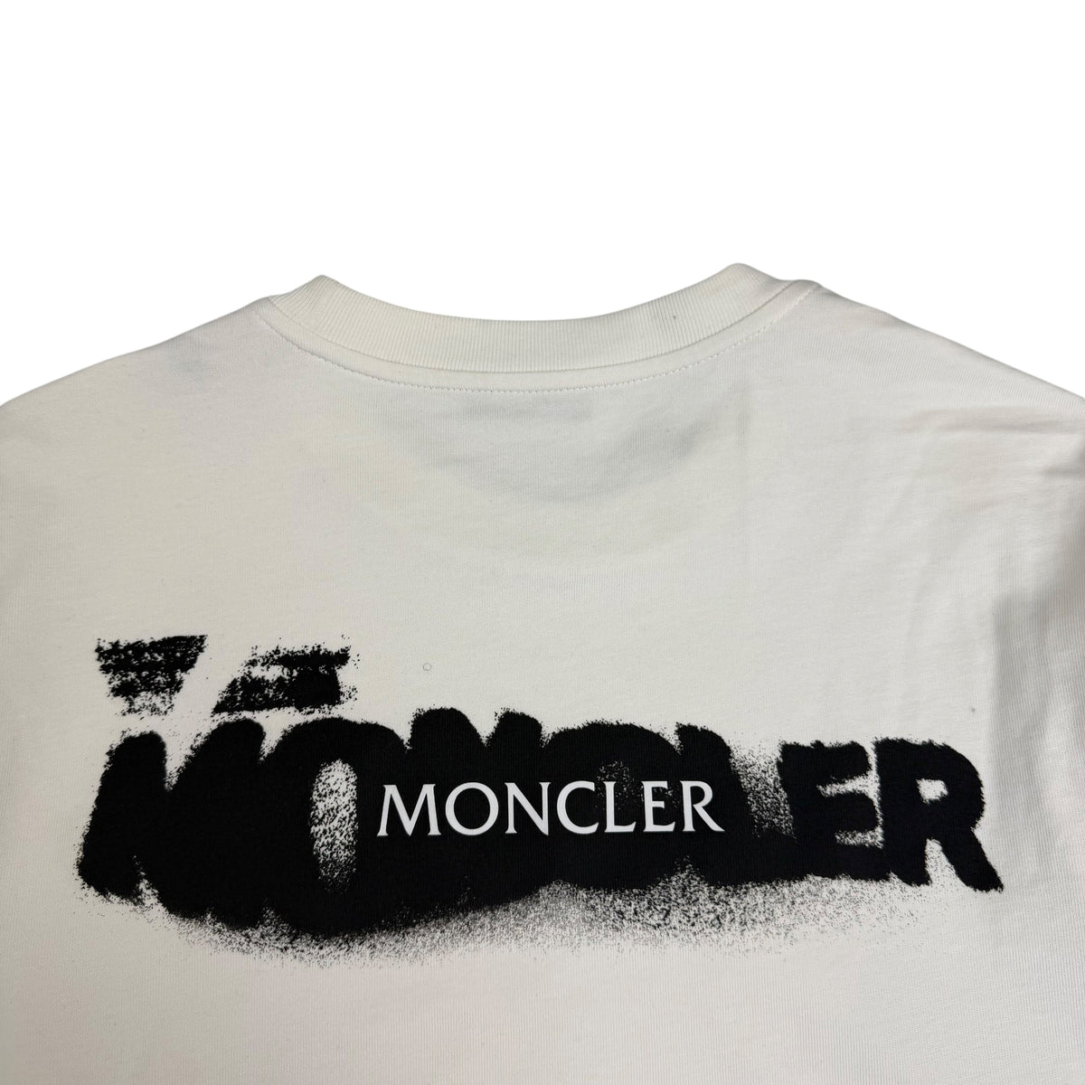 Moncler Spray Print Longsleeve White