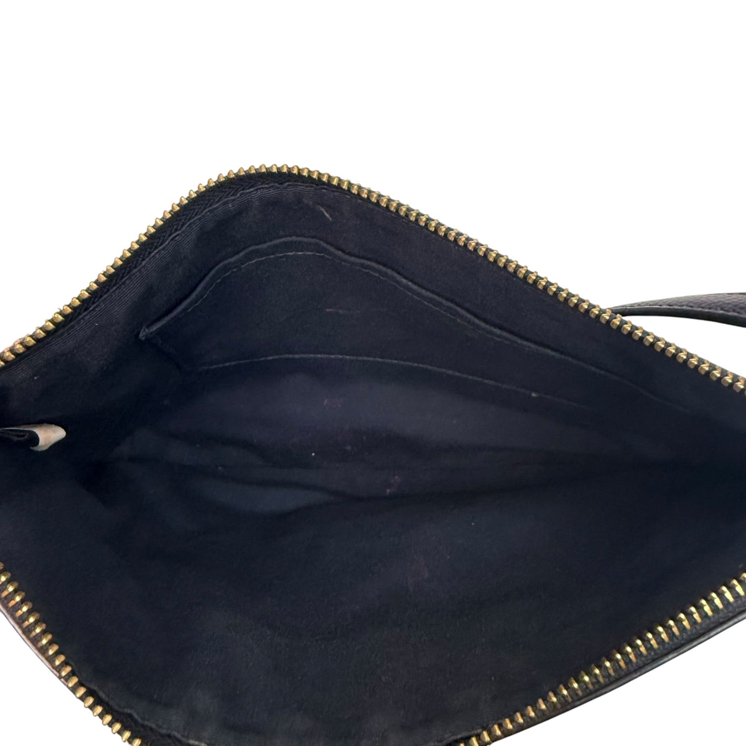 (W) Vintage Coach Leather CrossBody Bag Black