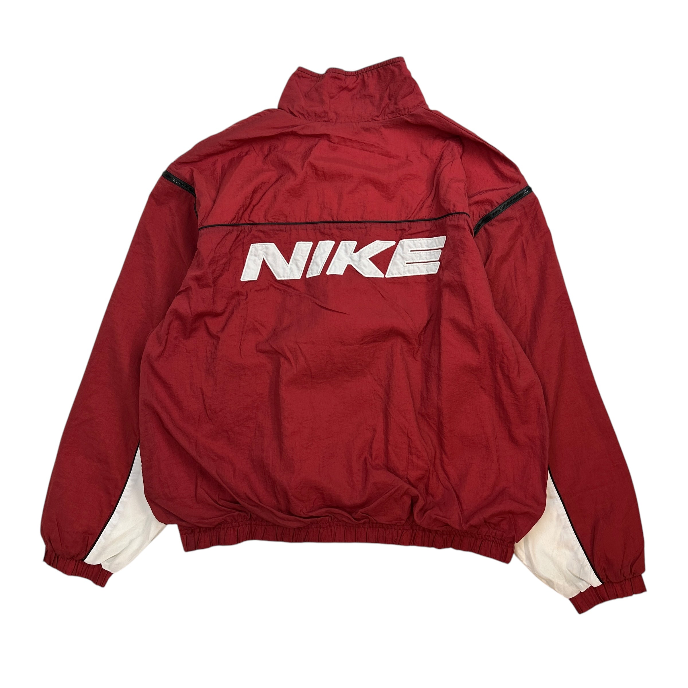 Vintage Nike Zip-Off Windbreaker Red/White