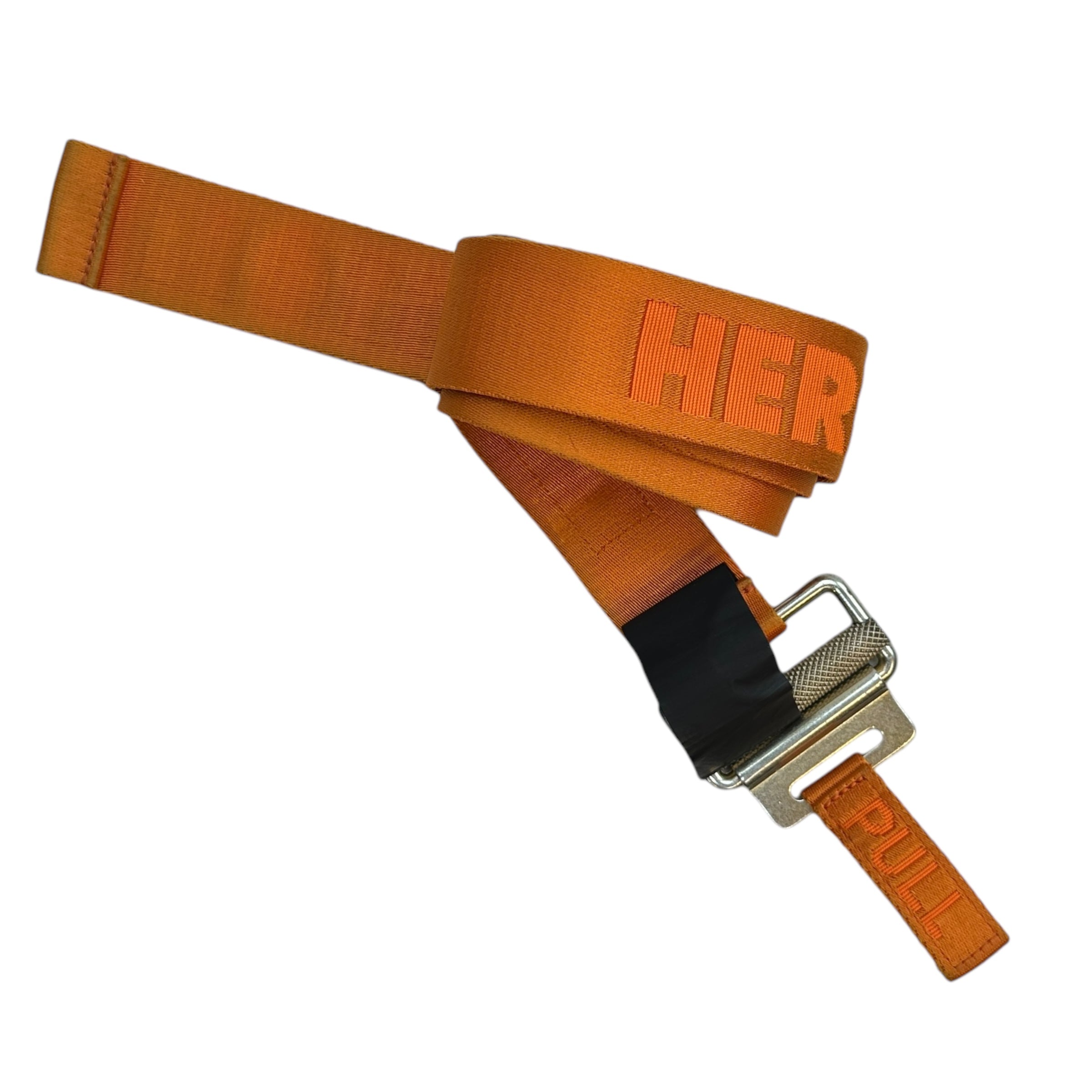 Heron Preston Tape Logo Belt Orange/Gold