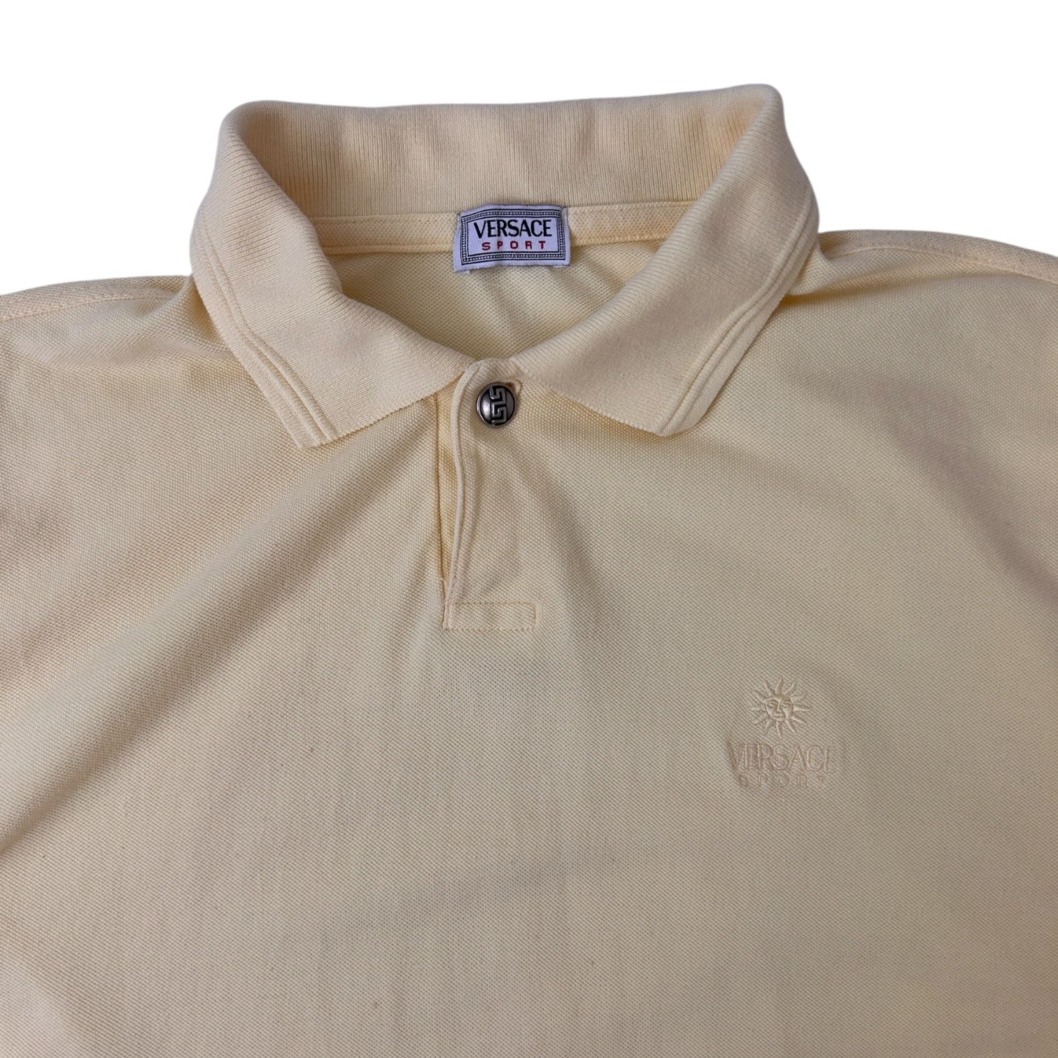 Vintage Versace Sport Polo Yellow