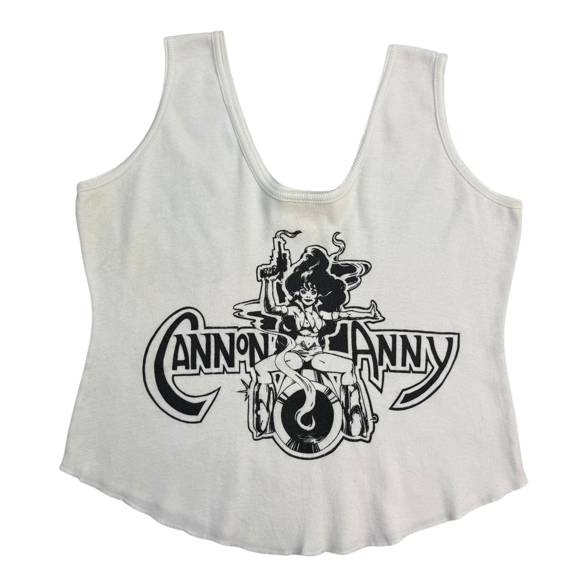 (W) Vintage Cannon Anny Tank Top White