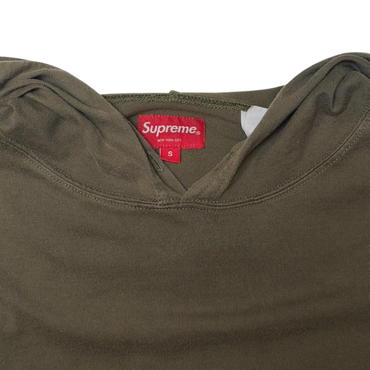 Supreme Layered Hooded Long-Sleeve Olive