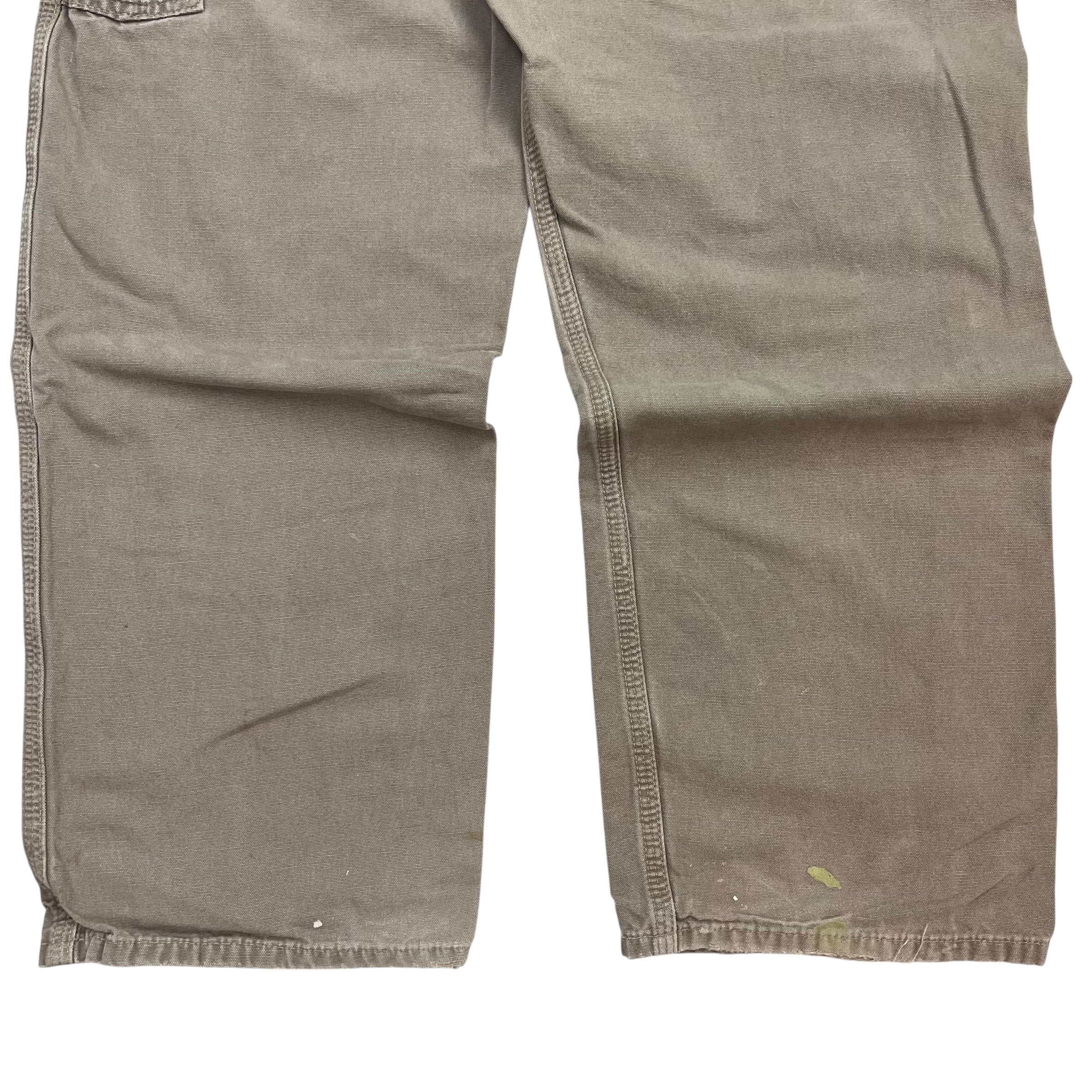 Vintage Carhartt Dungaree Pants Grey Beige