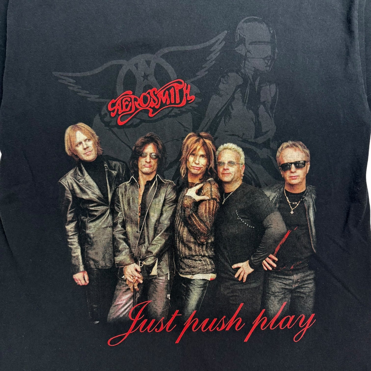 2001 Aerosmith ‘Just Push Play’ World Tour Tee Black