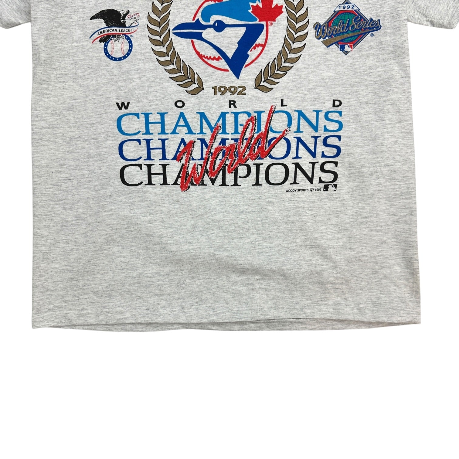 1992 Toronto Blue Jay World Champions Tee Grey
