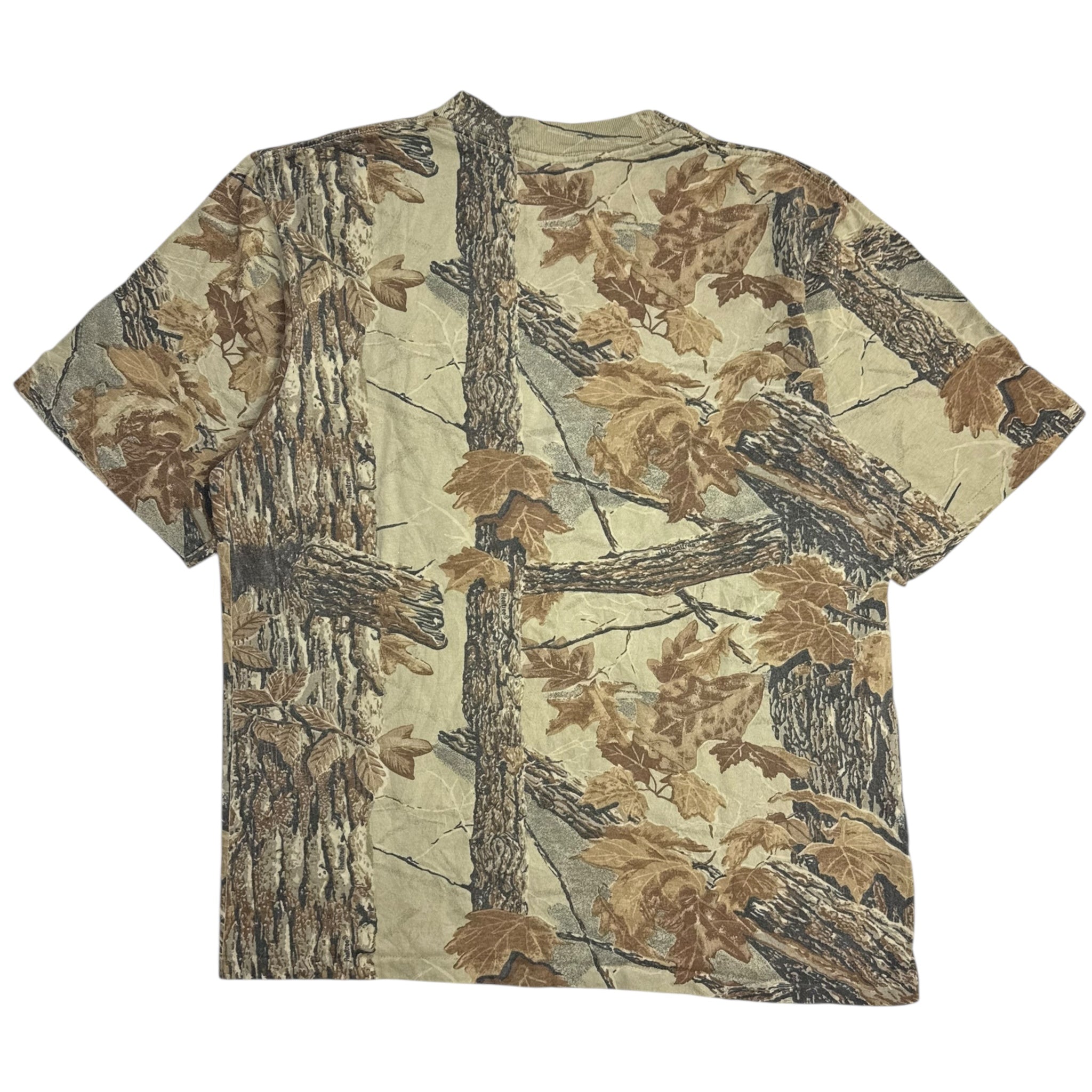 Vintage 90s Realtree x Rattlers Brand Camo Pocket T-Shirt