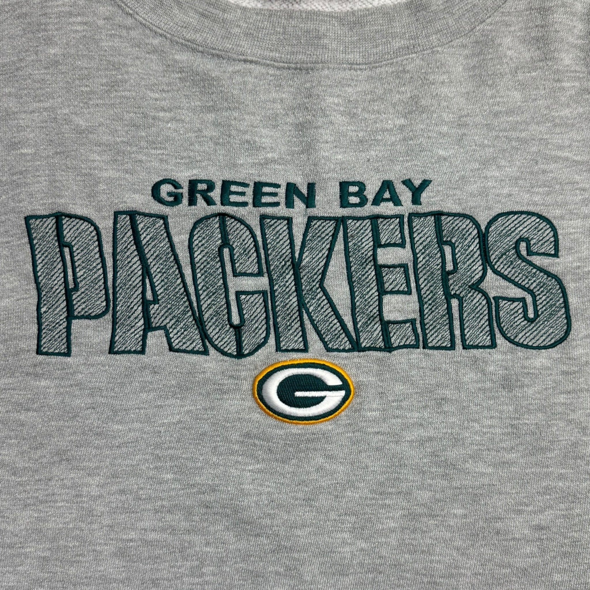 Vintage Green Bay Packers Embroidered Crewneck