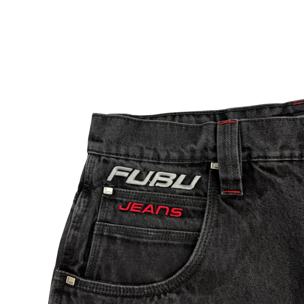 Vintage FUBU Denim Carpenter Pants Black
