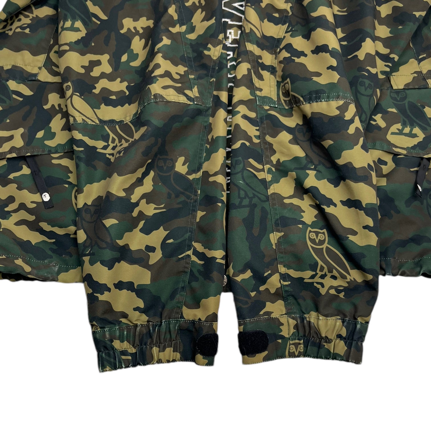 BAPE x OVO Woodland Camo Snowboard Jacket Green