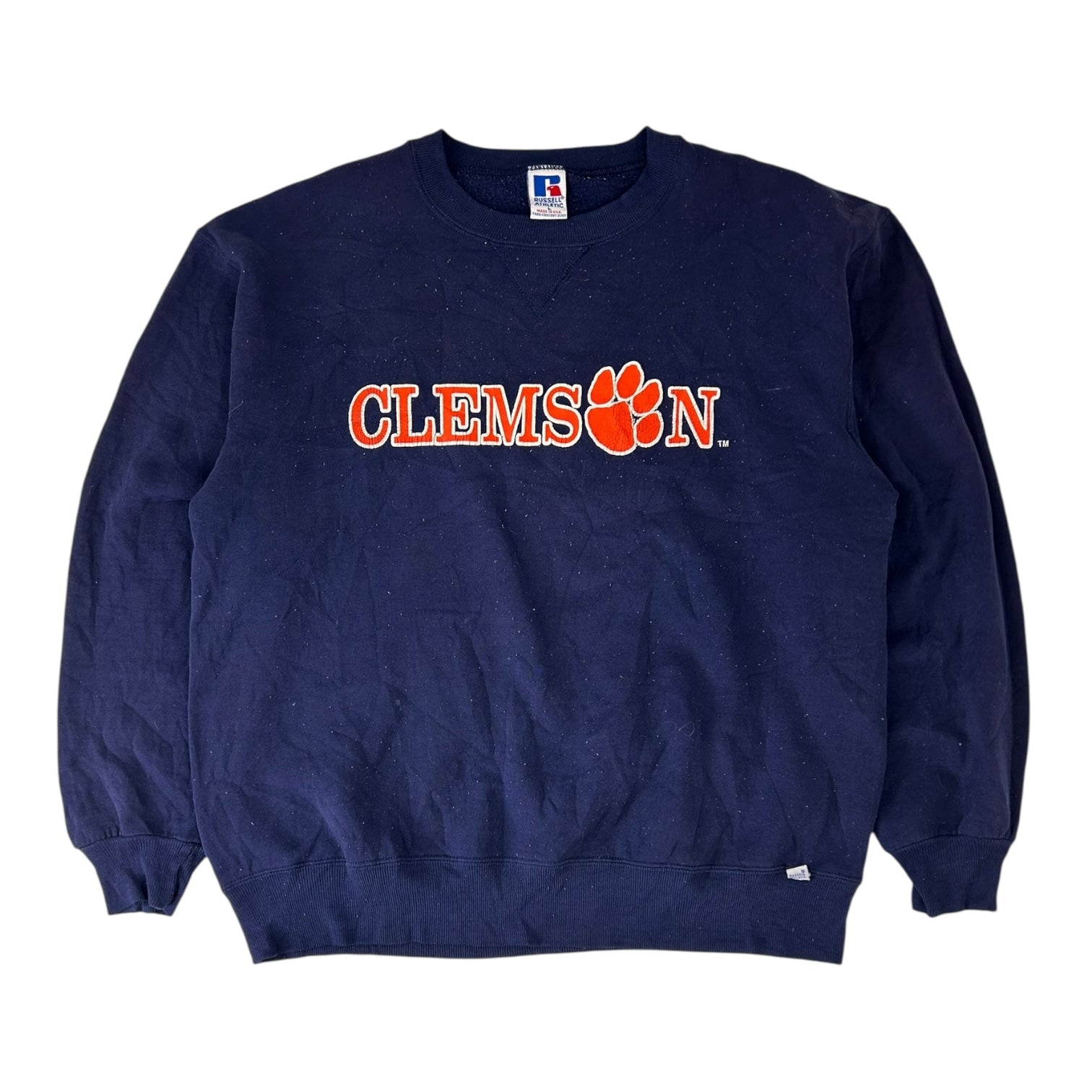 Vintage Russell Clemson Tigers Sweatshirt Navy