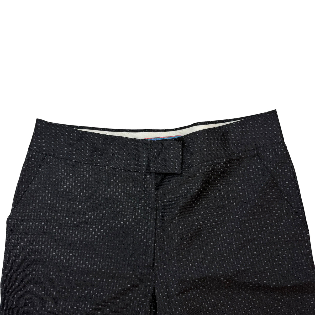 (W) Vintage L.A.M.B Slim Fit Pattern Trousers Black