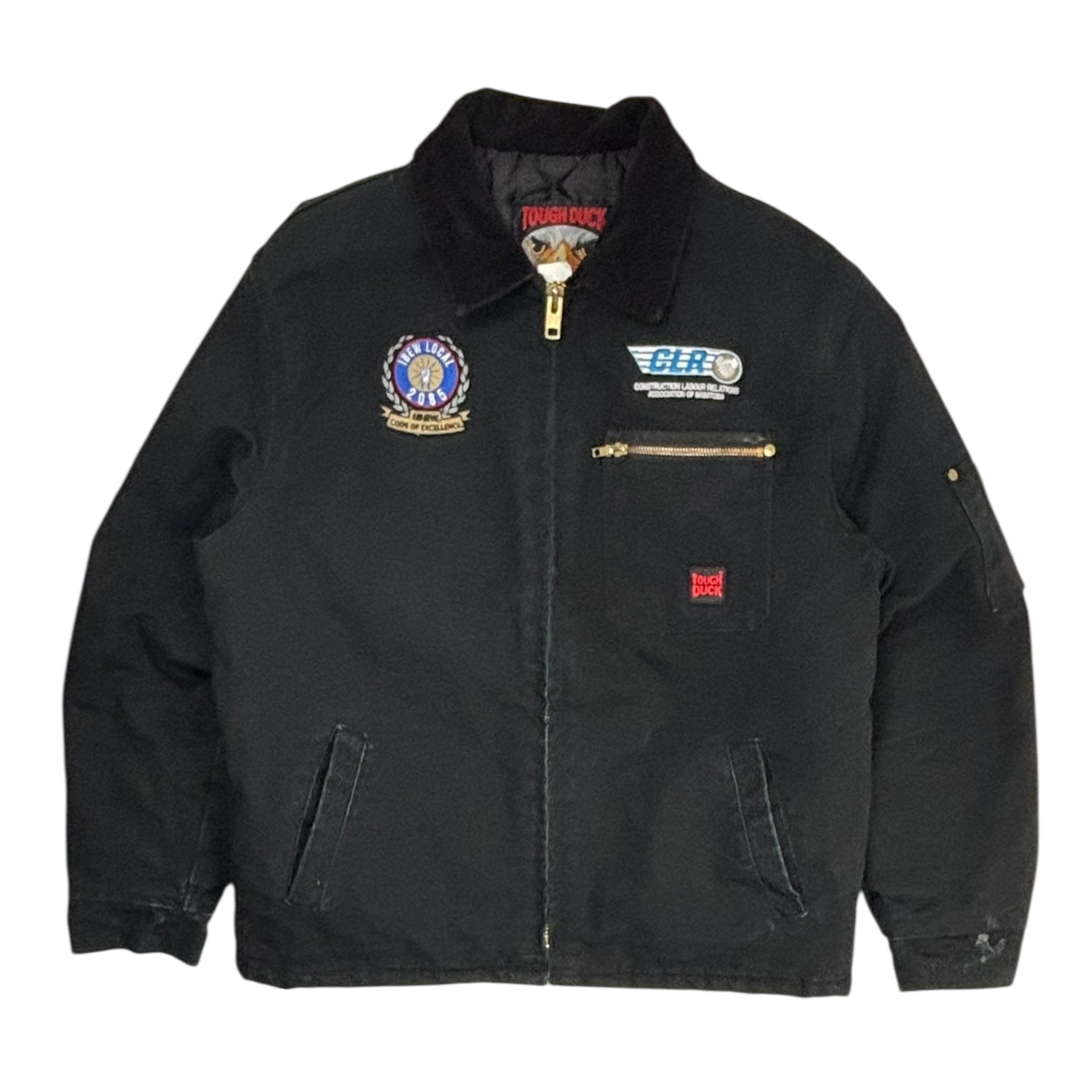 Vintage Tough Duck Construction Labor Relations Jacket
