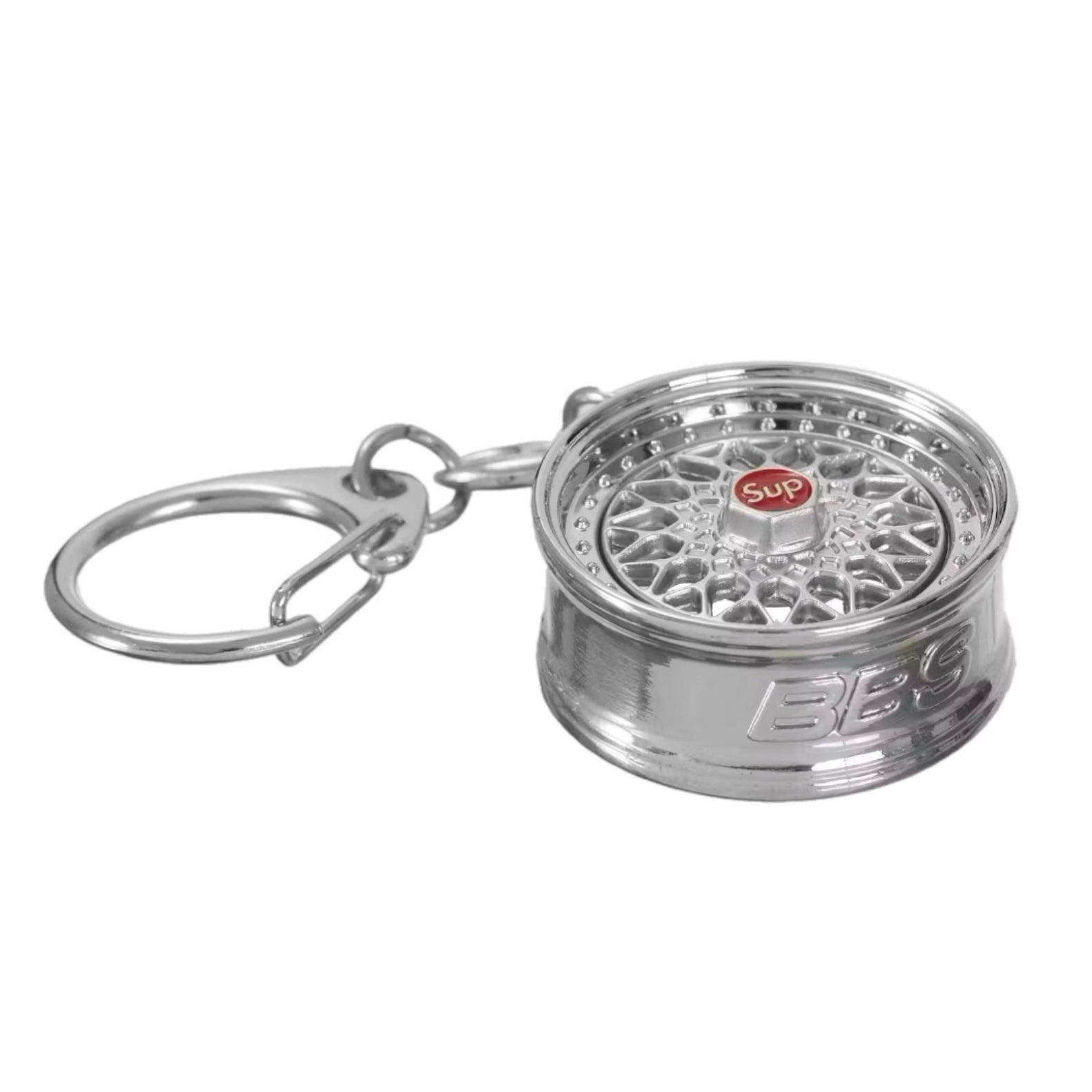 Supreme BBS RS Rim Keychain Silver